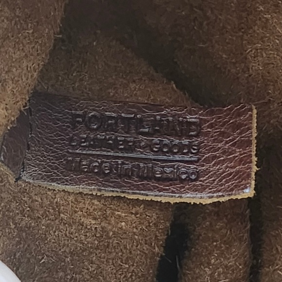 Portland Leather Goods Brown Pebbled Full Grain Leather Tote Bag Hobo 12×15 - Picture 5 of 12